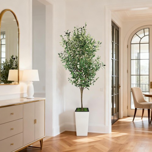 6ft tall artificial olive tree - artificial,