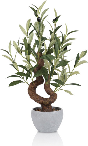 Artificial olive tree - artificial, potted