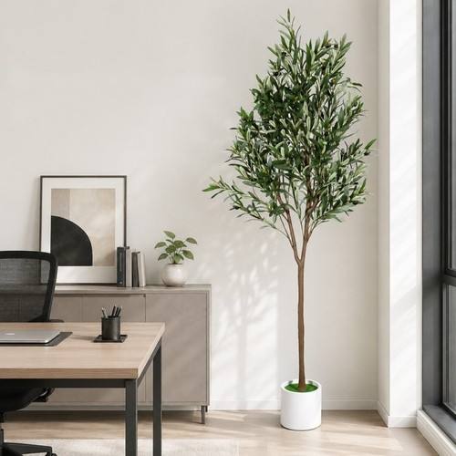 6ft artificial olive tree - artificial,