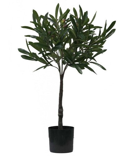 Artificial olive tree pot - in,