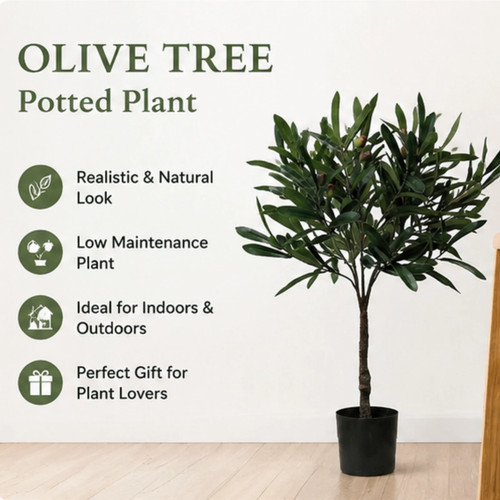 Artificial olive tree pot - artificial,
