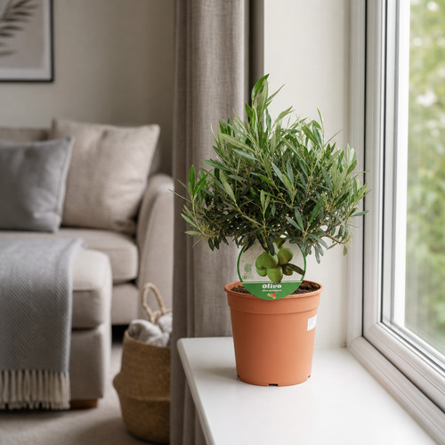 Bush olive tree - olive, evergreen