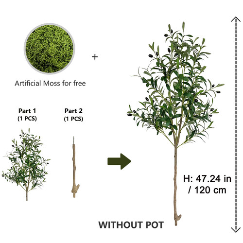 120 180cm artificial - artificial, olive