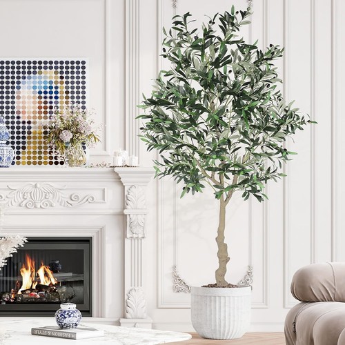 7ft artificial olive - olive, tree